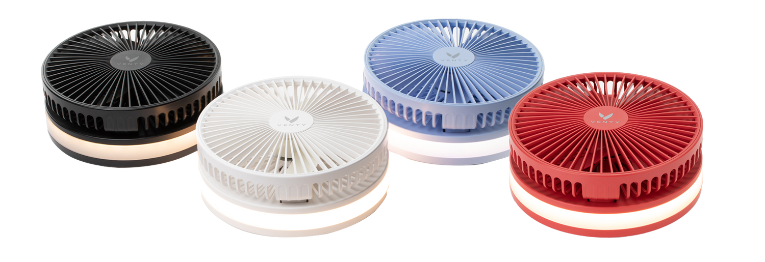 folded fans