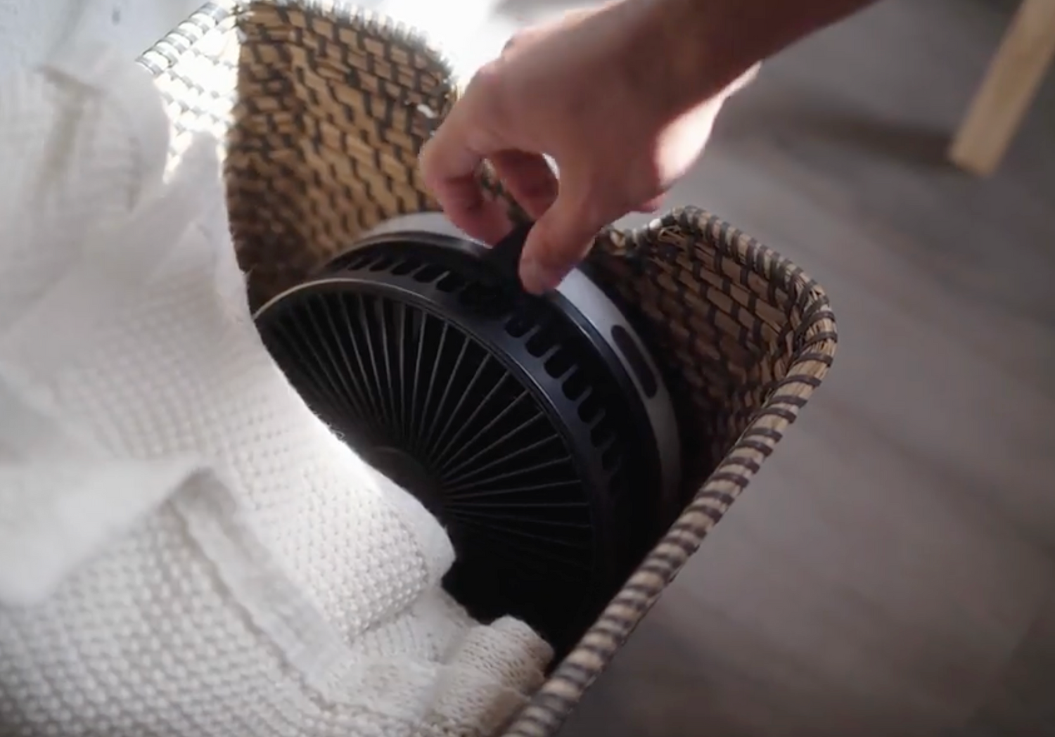 foldablefan in bag